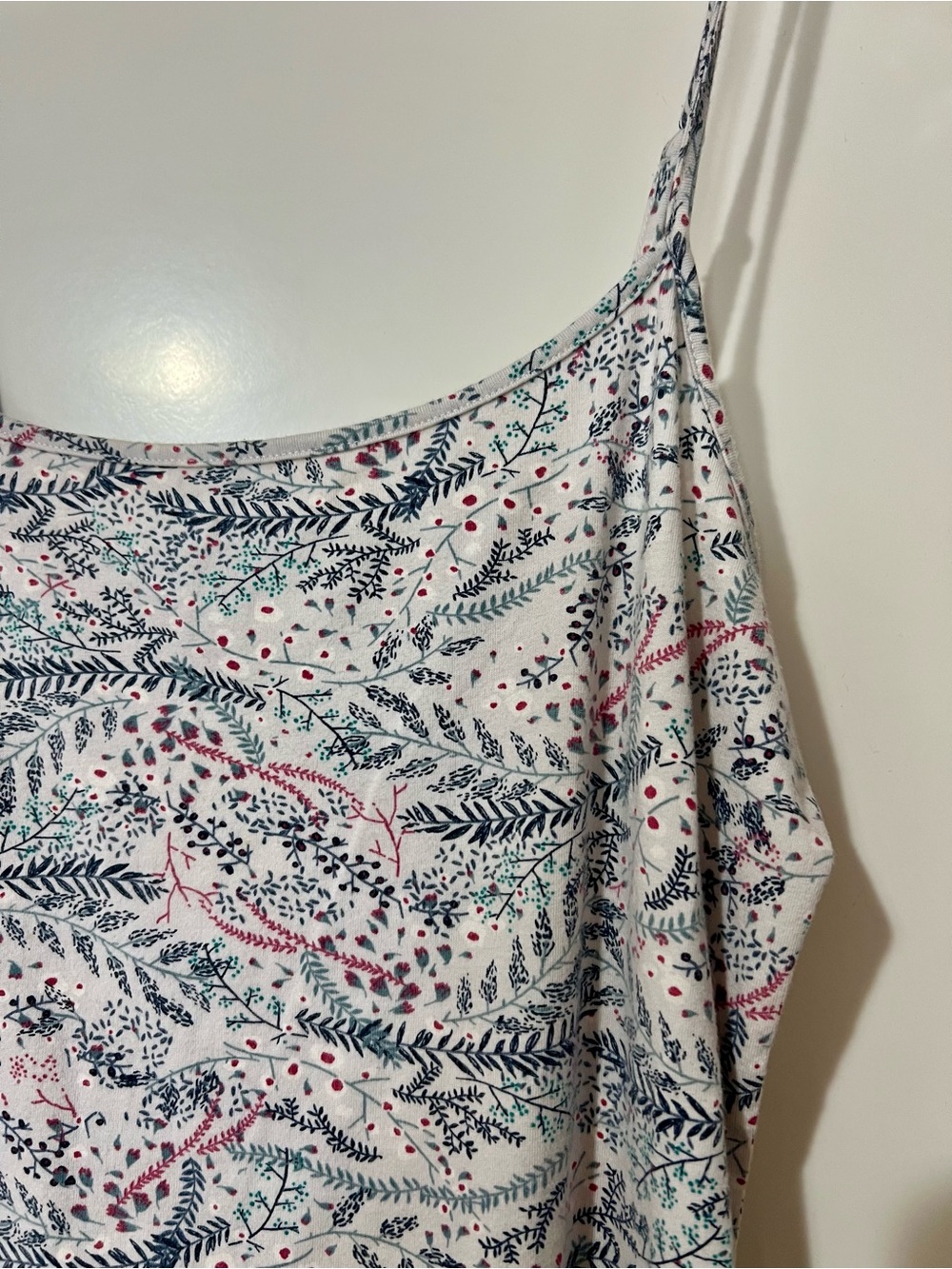 Ann Taylor LOFT Women's Floral Print Spaghetti Strap Tank Top